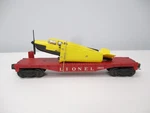 Lionel 6800 Flatcar With Yellow, Black Plane 1980S Remake Postwar Gauge X8152. Fixed Price $49.00.