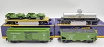 American Flyer 2119300 Us Army 4-PACK Set Hopper/box Car/tank Car/flat Nib. Fixed Price $219.99.