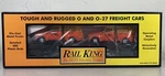 Rail King Mth O-scale Trains Auto Transport Flatcar & Ertl 51 Panel Van 30-7681. Fixed Price $34.95.
