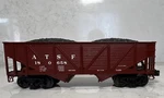 Mth Electric Trains Santa Fe Hopper Car Gauge Brown Black Die-cast Abs. Fixed Price $40.00.