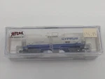 Atlas 34921 Scale Cyprus 14000 Gallon Kaolin Tank Car # 77829. Fixed Price $14.99.