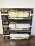 Lot Of K-line K642-2111 K643-5301 Union Pacific Reefer Ctr Stock Car O-gauge. Fixed Price $60.00.