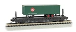 Bachmann 16752 Baltimore And Ohio 52' Flat Car With 35' Trailer Nib. Fixed Price $36.65.