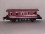Vintage 1989 Soma Train Red Passenger Car Hp 6523 Rare PB32. Fixed Price $9.00.