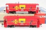 Walthers Platinum Ho Scale Atsf Santa Fe Icc Bay Window Caboose Car Set Nos. Fixed Price $88.00.