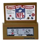 Mantua Nfl Super Bowl Express Los Angeles Raiders Ho Scale Model Train Car 1992. Fixed Price $45.00.
