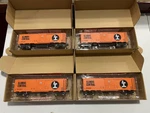 Lot Of Menards Gauge 279-4252 Illinois Central Boxcar W/ Original. Fixed Price $79.95.