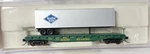 Atlas Scale Trainman Piggyback Flat W/40' Trailer Reading #9330. Fixed Price $39.99.