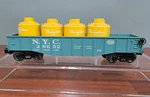 Lionel New York Central #26652 Gondola & Canisters Gauge. Fixed Price $19.99.