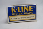 K-line K6644 Army Helicopter Flat O/O27 Gauge Lnib Ready Free Ship A5. Fixed Price $22.50.