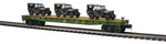 Mth Premier #609121 Us Army 60' Flat Car W' 3 Willys Transport Vehicles 20-95672. Fixed Price $99.00.