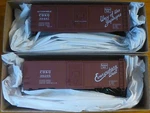 Accurail Ho #1223 Cb&q (40' Aar Steel Boxcar) Kit Form (2-CAR Set). Fixed Price $28.59.