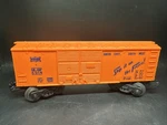 Lionel Post War 6014-85 Frisco Box Car-scarce Orange W/blue Lettering. Fixed Price $45.99.