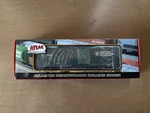 Atlas Evans 53'DOUBLE Plug Door Boxcar British Columbia Rail #800501 Mib. Fixed Price $23.75.
