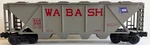 Lionel 6-19316 O-scale Gray Wabash 4-BAY Covered Hopper Rtr Nib Ovp. Fixed Price $15.96.
