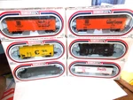 6 Vintage Life-like Ho Scale Train Box Cars Nos. Fixed Price $49.99.