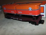 Lionel 81465 Southern Pacific Flatcar With Piggy Back Trailers + Box. Fixed Price $60.00.