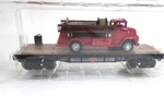 New York Central Flatcar With 1956 Fire Truck 10-1/2"" Gauge Menards. Fixed Price $39.99.