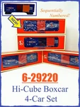 1997 Lionel 6-29220 Centennial Series Hi-cube Boxcar 4-CAR Set New!. Fixed Price $89.99.
