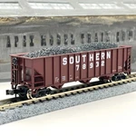 Atlas Scale 3272 Southern Railway 90 Ton Bay Hopper W/ Coal Load 78932. Fixed Price $17.99.