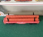 Bachmann Flat Car W/ Logs, L&n 24562, Ho, Box, 43-1003-41. Fixed Price $7.00.