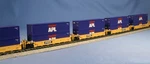 Kato 106-6142 Ttx 5-UNIT Stack Car W/apl Containers Nib. Fixed Price $228.99.