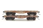 Roundhouse South Pacific Coast 30FT Old Time Flat Car #3412, 3490 No Brkwls. Fixed Price $24.99.