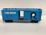 Bachmann Ho Scale "the Rock" Blue Box Car #57025. Fixed Price $8.99.