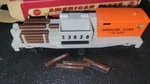 Ac Gilbert American Flyer Ho Gauge Tie Car, # 33820, New Damaged Box. Fixed Price $50.00.