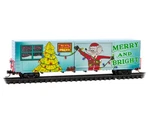 Scale Micro-trains #102 00 855 Christmas Unlit 60' Excess Height Boxcar. Fixed Price $34.25.