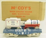 Mccoy 1000-76 Standard Gauge Spirit Of 1976 Flatcar With Load Nib. Fixed Price $23.80.