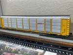 Bnsf " Wedge 89FT Tri-level Thrall Enclosed Auto Carrier Ho Scale Gold New. Fixed Price $87.95.