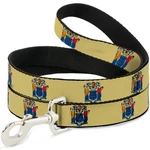 Dog Leash 6-FEET New Jersey Flag Wide 1.5". Fixed Price $33.03.