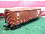 K-line K-648106 Western Pacific Feather Box Car Redone As Up, Union. Fixed Price $10.00.