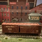 Ho Scale Ahm 40' Stock Car, Nickel Plate Road, Brown, #50491 Built **. Fixed Price $9.86.