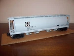 Mth Rail King #30-7557 Santa Fe 4-BAY Cylindrical Hopper Car. Fixed Price $60.00.
