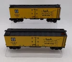 K-line K7602 Gauge Santa Fe Boxcars #7602 Ex. Fixed Price $37.59.