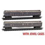 Micro-trains 98305069 Baltimore Ohio B&o Weathered Gondola Freight Car Set. Fixed Price $68.95.