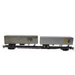 Walthers Mainline 85' General American Ttx Flatcar 300075 W/ Santa Fe Trailers. Fixed Price $29.96.
