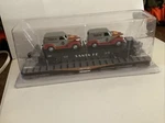 Menards Train #279-3053 Santa Fe Flat Car With Panel Trucks (works Lionel). Fixed Price $59.00.