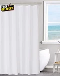 Fabric Shower Curtain Liner Solid White With Magnets Hotel Quality Machine Wa.... Fixed Price $13.18.