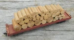 7" Ho Rail Line Log Lumber Flat Car Saw Mill. Fixed Price $18.99.