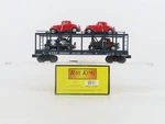 3-RAIL Mth King 30-76507 Atsf Auto Carrier #89390 W/32' Ford Coupe Cars. Fixed Price $69.95.