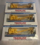 Walters 931-761 Ho Scale Lot Of Trainline GP#125 Flat Cars Withcraneset Nib. Fixed Price $49.95.