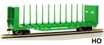 Ho- 52' Center-beam Flatcar,- Burlington Northern #615816 BAC-12903. Fixed Price $43.99.