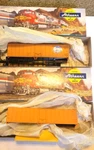 Ho Scale Train Lot Of 2 Athearn Kit Orange Box Car. Fixed Price $9.95.