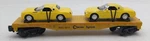 Mth 30-76055 Gauge Chessie Flatcar W/two 2000 Ford Thunderbirds #8813 Ex. Fixed Price $28.69.