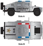 Micro-trains Mtl N-scale Humvee Miliary Utility Vehicle (sheriff/police) 2-PACK. Fixed Price $30.99.