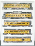 Mth MT-6001 Aluminum 5 Passenger Car Set Union Pacific 3-RAIL Scale. Fixed Price $379.99.