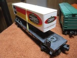 Lionel 6-19477 Abc Monday Night Football Flatcar W/trailer Gauge Ready To Run. Fixed Price $16.79.